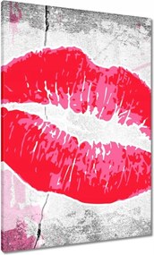 Vászonkép 70x100 Száj, mint málna Ajkak