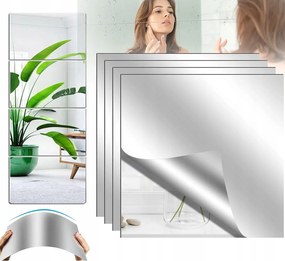 Tükörfólia Öntapadós Tükör Bútor Falra 30X30CM 4DB