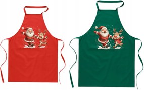 Konyhai kötények Karácsonyi szett pároknak Mikulás rénszarvas Divatos