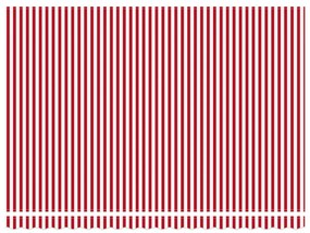 Automata Behúzható Napellenző LED-del, Piros és Fehér Csíkos 450x300 cm