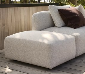 Faro két személyes kerti kanapé ottománnal, jobbos