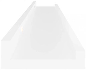 4 db fehér fali polc 80 x 9 x 3 cm