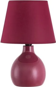 Rabalux éjjeli lámpa e14 40w bordó ingrid