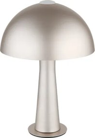 Globo 50670152 Asztali lámpa, matt cappuccino fém, fekete PVC kábel, billenőkapcsoló a kábelen, ø: 200 mm, M: 285 mm, kábelhossz: 1500 mm, 1xE14 25W 230V izzó nélkül