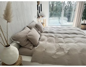 Bézs kétszemélyes muszlin ágyneműhuzat 200x200 cm Plain Muslin – Butter Kings
