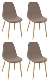 KÉSZLET 4x Étkezőszék ROKA söt. szürke