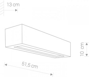 Fali Lámpa Szürke Solid