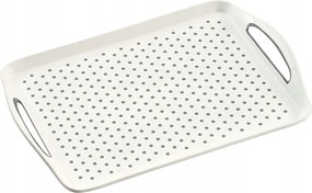 Csúszásgátló tálaló tálca fehér Reggeliző 45x32 cm Kesper