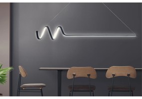 Függőlámpa, Waterwave - Fekete Body, Fehér Light