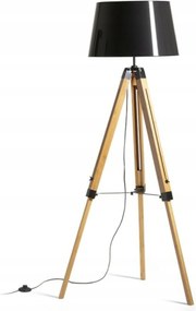 Rendl Alvis/ridick ĂĄllĂłlĂĄmpa bambusz fekete/arany E27 145cm