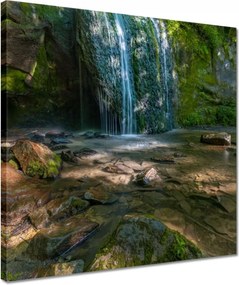 Vászonkép 40x40 Trópusi vízesés Folyó