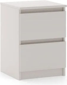 SIMPLE éjjeliszekrény 40 cm 2 fiók kasmír