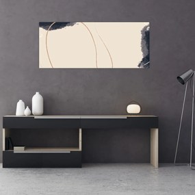 Kép - Bézs absztrakció (120x50 cm)