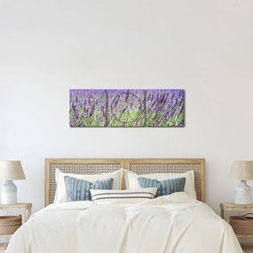 Egy mező képe a levendulával (órával) (90x30 cm)