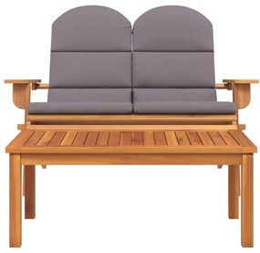 2 részes tömör akácfa kerti Adirondack ülőgarnitúra