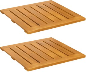 vidaXL Fürdőszoba szőnyeg Egyszínű Barna 50 x 50 cm faszínű