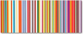 Védő üveg konyhai panel Színes csíkok XXL