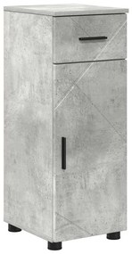 Fürdőszoba Székény fiókkal Beton szürke 30 x 35 x 80 cm Faanyag