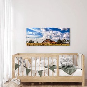 Napraforgó mező képe (120x50 cm)