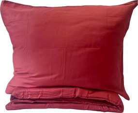 Ágyneműhuzat pamut szatén exclusive Modern bordó 200x140cm+90x70cm TiaHome