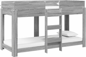 vidaXL Szükidő ágy Szürke Sonoma 75 x 190 cm Faanyag