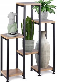 Virágágyás Fém 6 szintes emeletes virágtartó állvány növények virágok