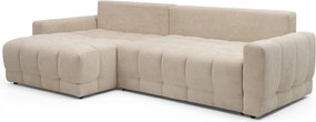 Sorenio ágyazható balos sarokkanapé - Murano 833 bézs szövet