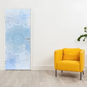Fotótapéta ajtóra - Téli mandala (95x205cm)