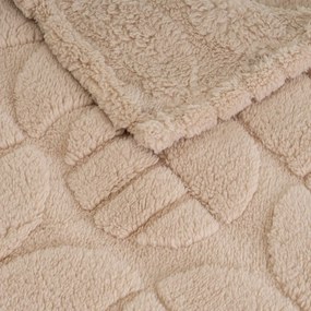 Világosbarna mikroplüss takaró 130x160 cm Mid Century – Casa Selección