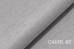 Nirello kárpitozott ágy 160x200 tárolóval - szürke Castel 80 bársony