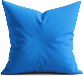 Dekoratív Párnahuzat Kék Kiváló Minőségű Jersey Pamut 40 x 40CM