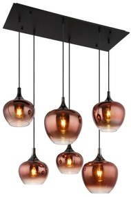 Globo 15548-6HG - MAXY kábeles csillár 6xE27/40W/230V rézszínű