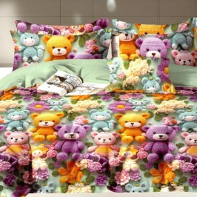 Gyerek ágyneműhuzat NINO BEARS 100x140 cm