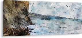 Kép - Zátony, akvarell (120x50 cm)