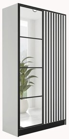 Eden2 2D Gardróbszekrény 104,8cm, Fehér