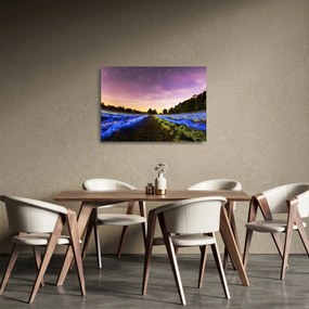 Színes mező képe (üvegen) (70x50 cm)