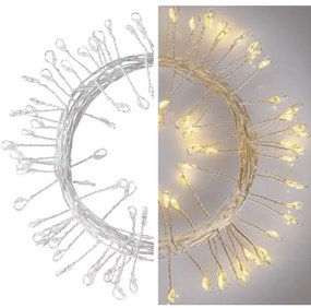 LED Karácsonyi lánc 100xLED/3xAA 2,7m meleg fehér