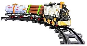 Vintage Classic Train Play Set akkumulátorral működtetve, sínnel