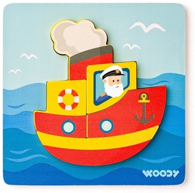 Woody Puzzle baba csónak