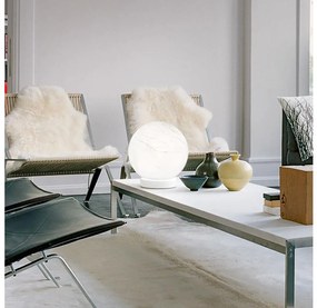 Ideal Lux - Asztali lámpa CARTA 1xE27/25W/230V átm. 20 cm fehér