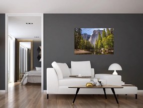 Kép - A Yosemite szikla alatt (90x60 cm)