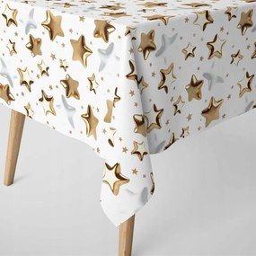 Abrosz VĂzĂĄllĂł KarĂĄcsonyi Asztal Arany Csillagok 140 cm x 320 cm