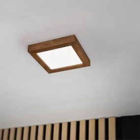 Brilagi-LED Dimmelhető lámpa WOODY FRAME LED/24W/230V tölgy 30x30 cm IP44 + távirányító