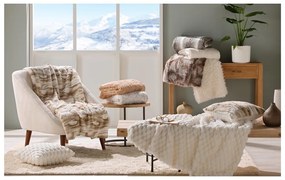 Fehér műszőrme takaró 125x150 cm Mouton – douceur d'intérieur