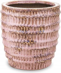 Virágtartó Fedél Rózsaszín 13x12cm Díszített 10 15