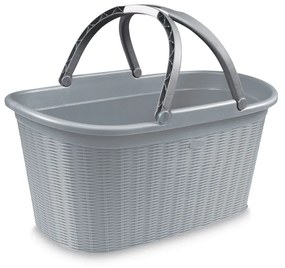 STEFANPLAST Elegance szennyeskosár 35l, szürke