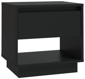 Fekete forgácslap éjjeliszekrény 45 x 34 x 44 cm