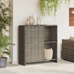 Tárolószekrény Szürke 100x36x102 cm Rattan