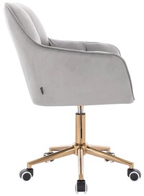 HR550K Acél modern velúr szék arany lábbal