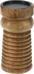 Arlo fa gyertyatartó mangófa, barna, magasság 20 cm, közepes